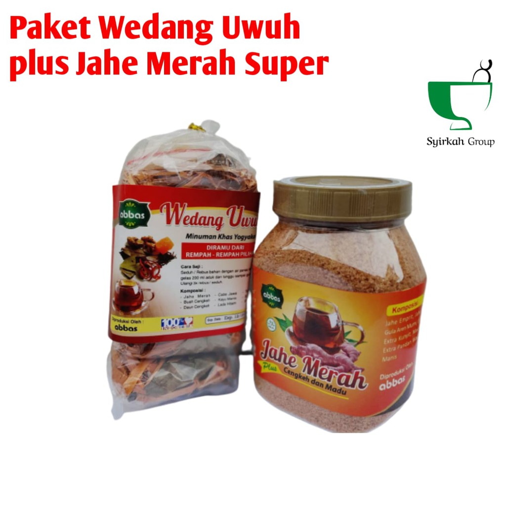 

PAKET WEDANG UWUH ISI 5 PLUS JAHE MERAH SUPER ABBAS 330 GRAM