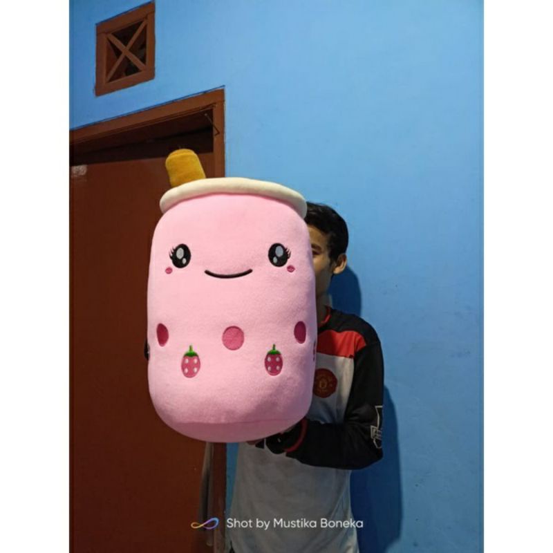 Boneka Boba Milk Tea Bantal Gentong Jumbo