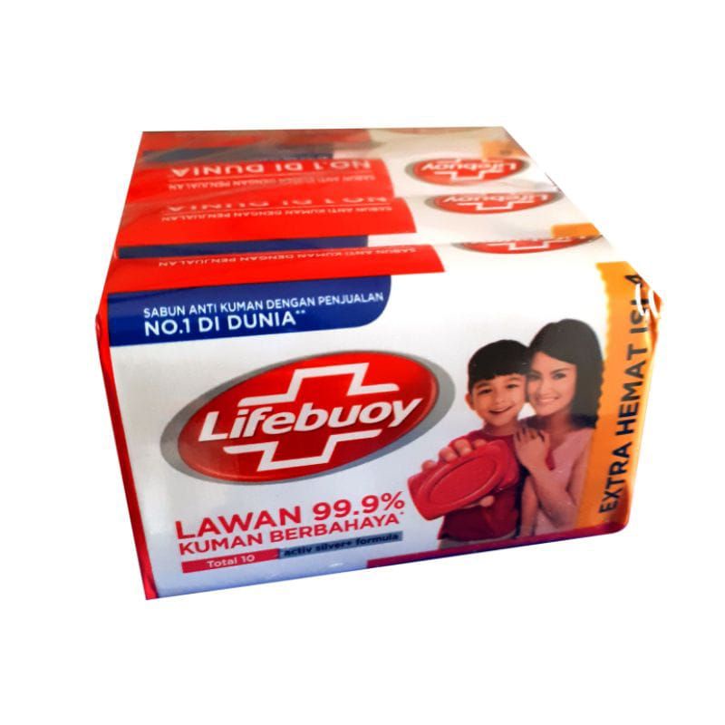 lifeboy batang  merah 60gr isi 4