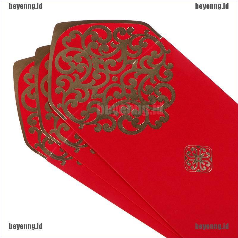 Bey 10pcs Amplop Angpao Tahun Baru Imlek Warna Merah