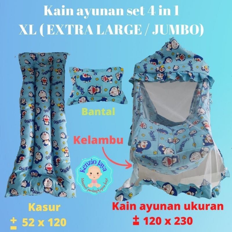 kain ayunan set 4 in 1 XL (extra large)