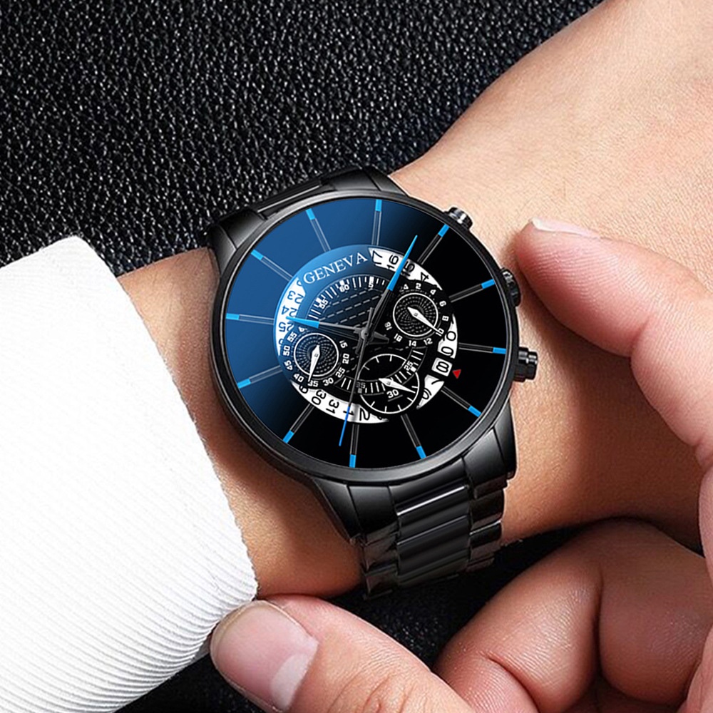 Jam tangan otomatis pria bisnis mewah jam tangan kasual tahan air