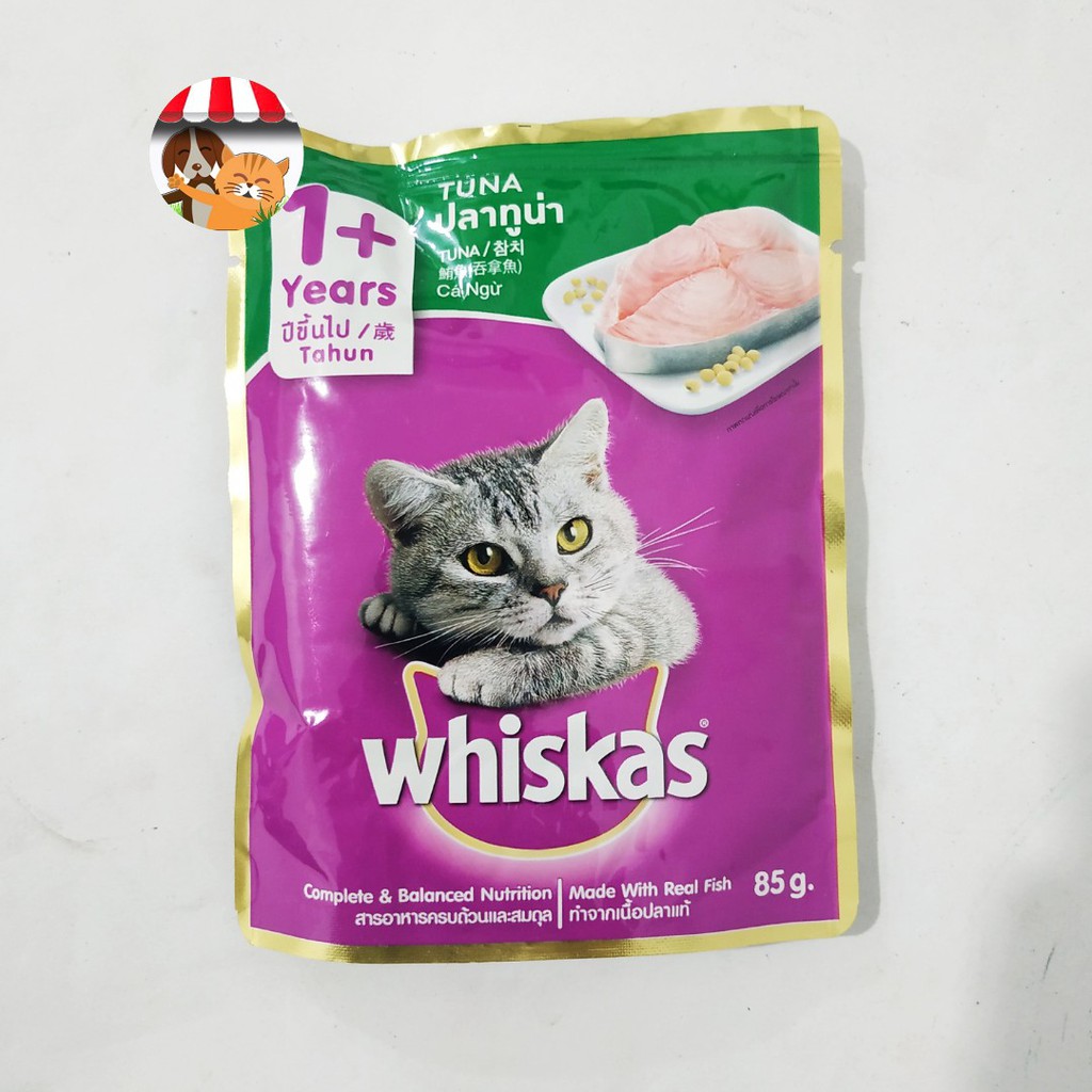 Whiskas Pouch Makanan Basah Whiskas - Wet Food 85gr