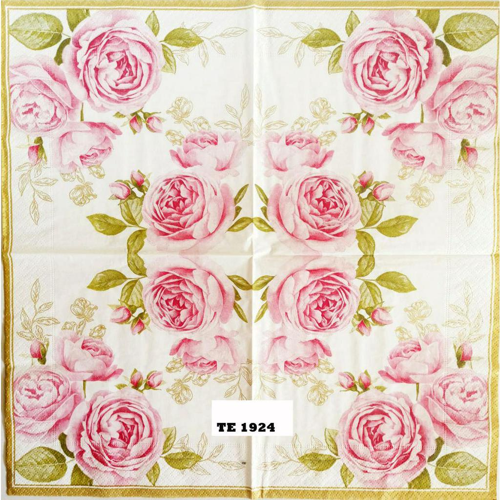 TISU NAPKIN DECOUPAGE EROPAH 33X33 CM TE 1924 TTS