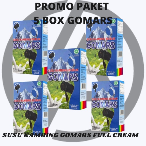 

GOMARS Susu Kambing etawa ku Paket 5 Box Asli Original Full Cream PAKET 5 BOX ISI 200g