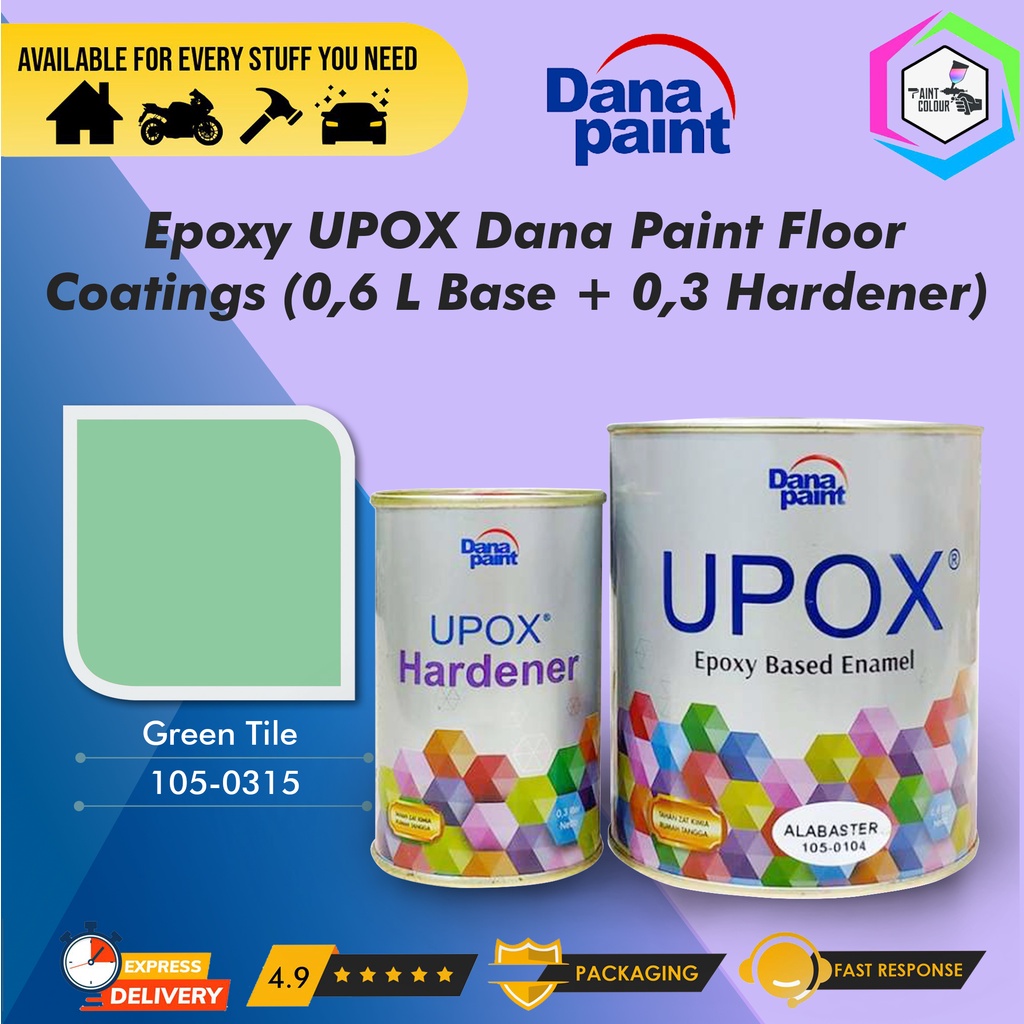 Cat Lantai Epoxy UPOX Dana Paint Floor Coatings - 0315 Green Tile