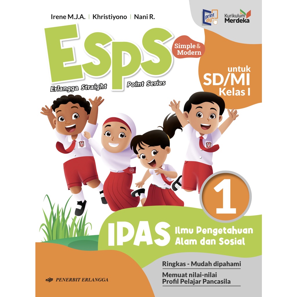 Jual [kurikulum Merdeka] Buku Esps Ipas Sd Mi Kelas 1and4 Km Erlangga