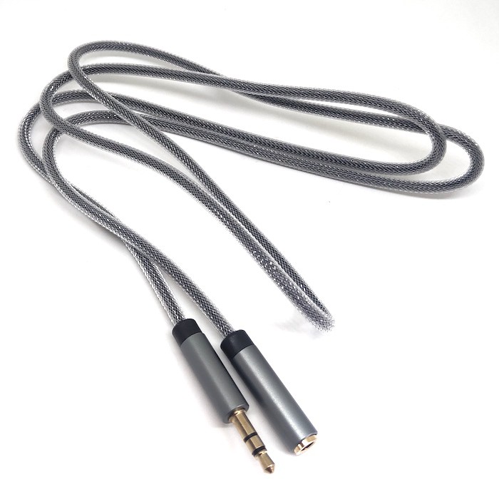 Aluminum Metal Build Audio Extension Cable Kabel Sambungan