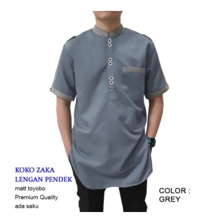 CTN BAJU MUSLIM KOKO ZAKA PENDEK TERMURAH BEST SELLER