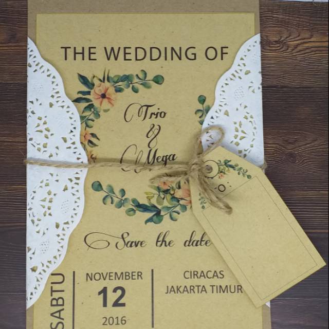 Undangan Pernikahan Unik Wedding Invitation Undangan Simple Elegant Mewah Moden Dan Kekinian Shopee Indonesia