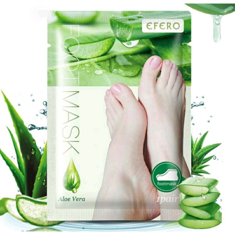 Efero Foot &amp; hand Mask Peeling Exfoliating Masker Kaki Tangan Mengangkat Sel kulit mati Perawatan Kaki Masker Kaki 1 Sachet Mask Foot efero