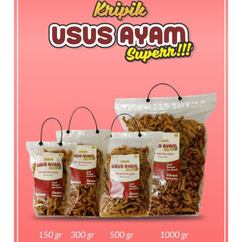 

Kripik Usus Ayam Superr enak gurih