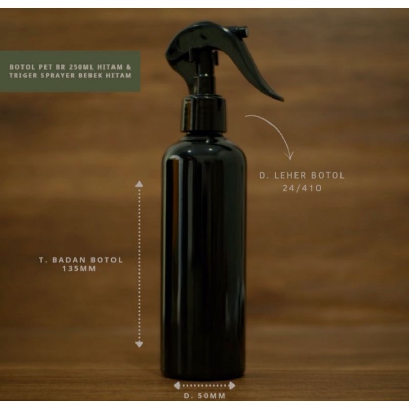 BOTOL SPRAY 250ML TRIGGER/BOTOL PET 250ML TRIGGER BEBEK