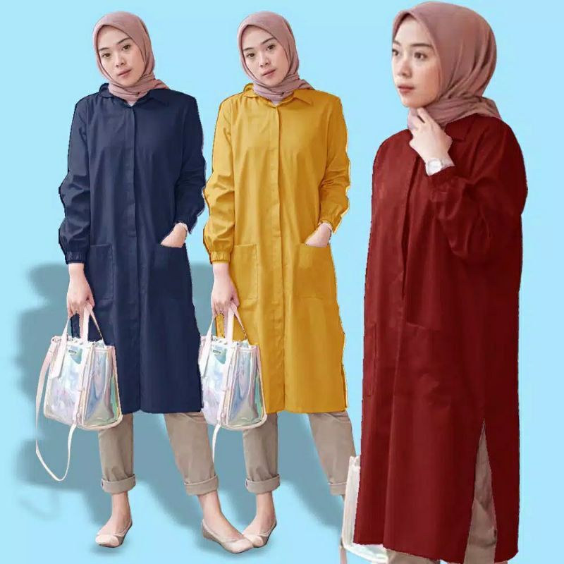 ANISA TUNIK JUMBO LD140 RAYON POLOS PREMIUM TERMURAH