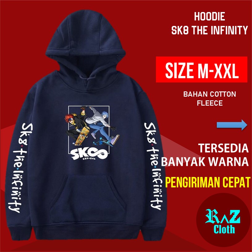 Hodie Anime Reki Kyan Langa Hasegawa SK8 The Infinity Anime Skateboard Papan Selancar