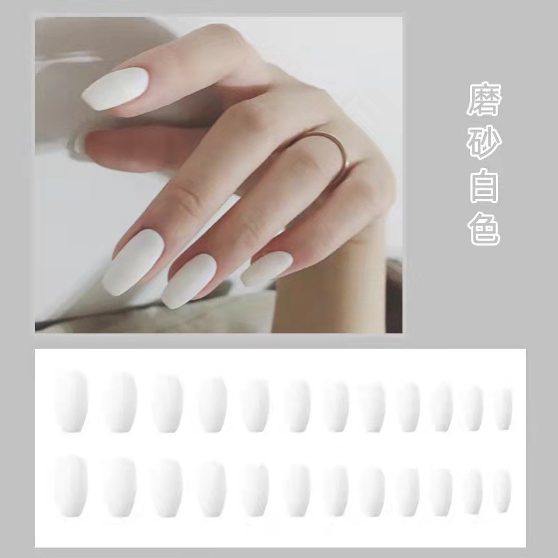 Kuku palsu matte 24 pcs / false fake nails  matte elegant nail art