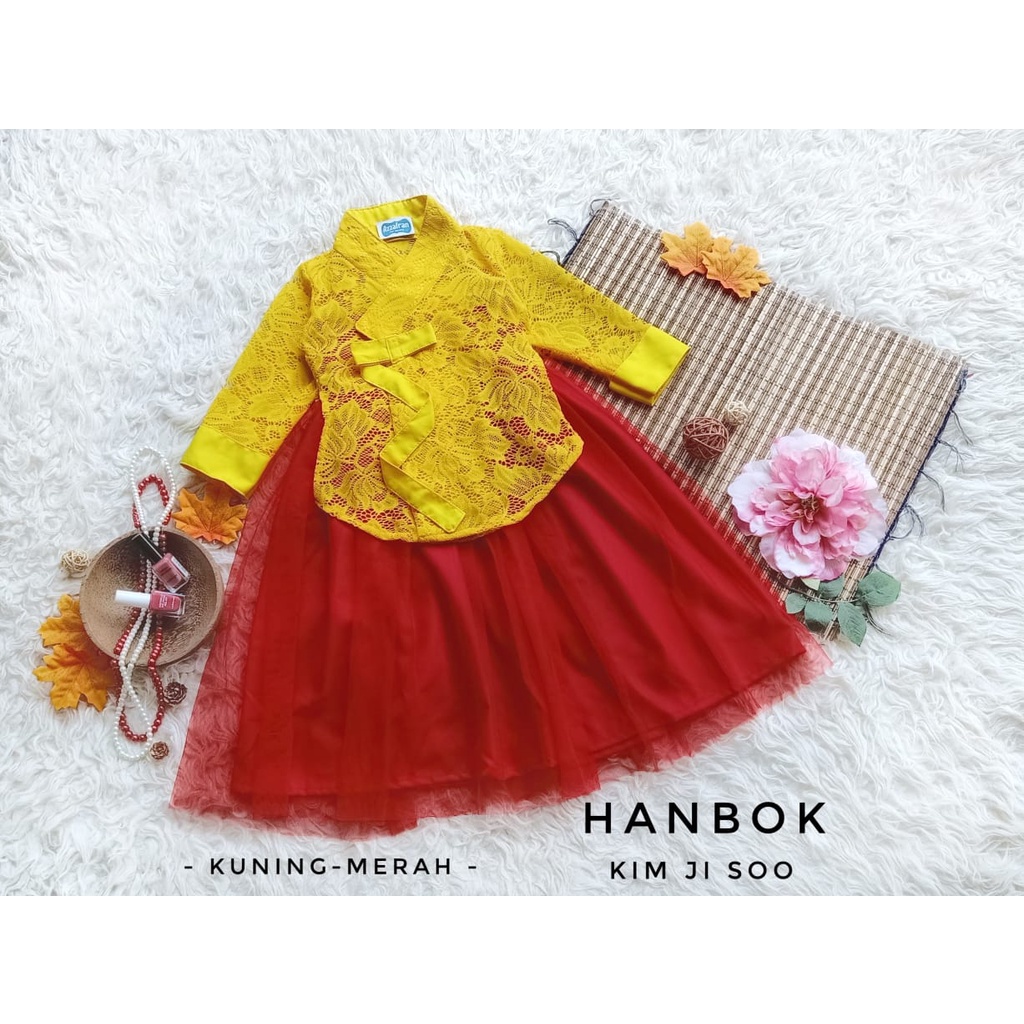 Hanbok Kim Ji Soo Anak Unik/Baju Adat/Hanbok Anak murah