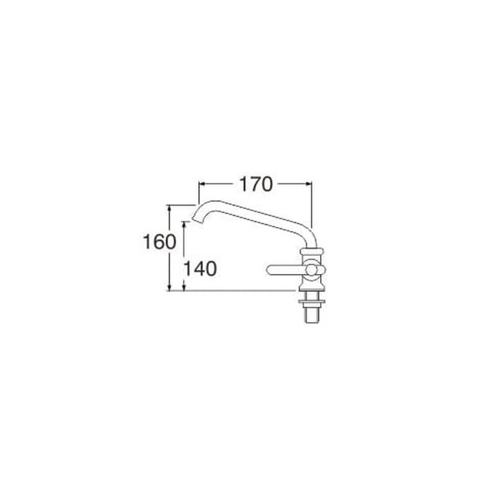 Swinging sink tap SANEI A57JRN