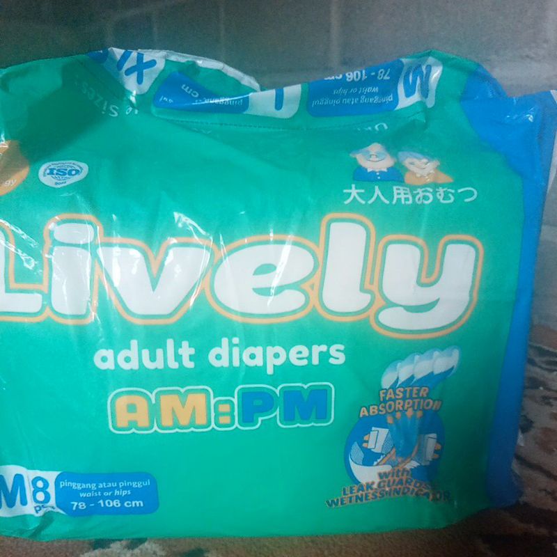 Original lively popok dewasa Exp Baru
