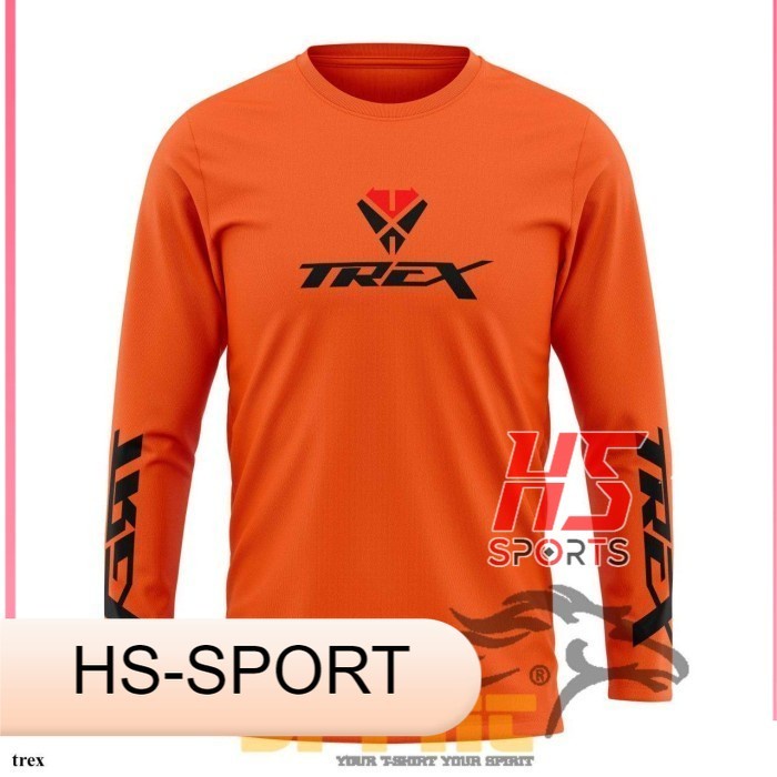 BAJU SEPEDA PRIA TREX MTB LIPAT GUNUNG THRILL GOWES kaos sepeda - XS