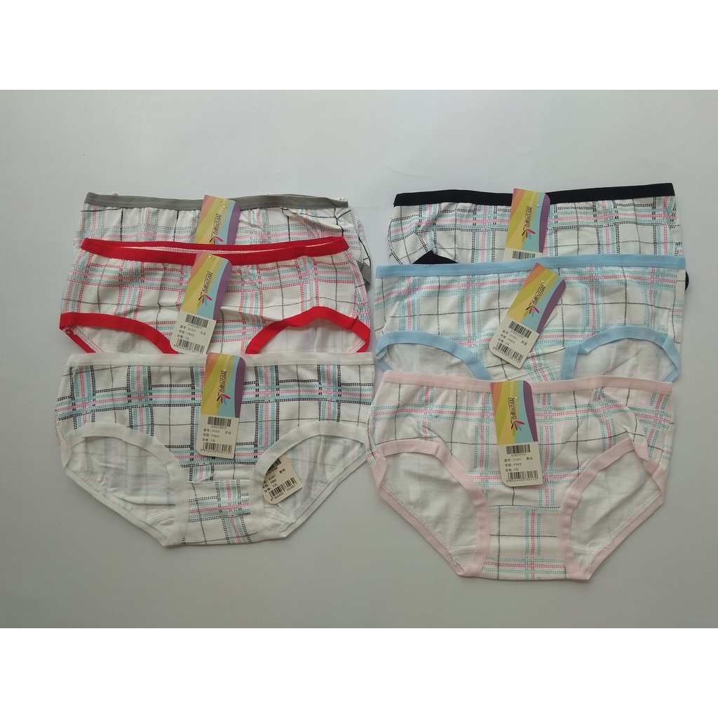 Celana Dalam Anak Perempuan Kotak-kotak Impor