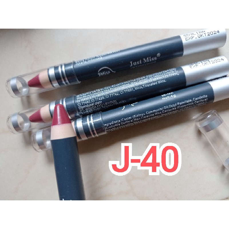 LIPSTIK SERUT JUST MISS j-40 / LIPSTIK PENSIL