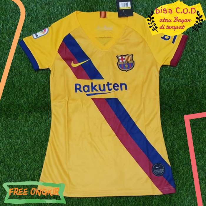 [COD]970 BIG SIZE JUMBO 2XL XXL  JERSEY BAJU KAOS OBLONG POLOS PRIA WANITA FUTSAL BARCELONA AWAY