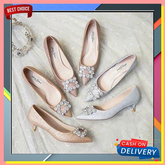 Sepatu Hak Tinggi Heels Sepatu Kerja Haihil Trendy Wanita Pesta Kondangan Emory Branded Ptp002 Ungu 
