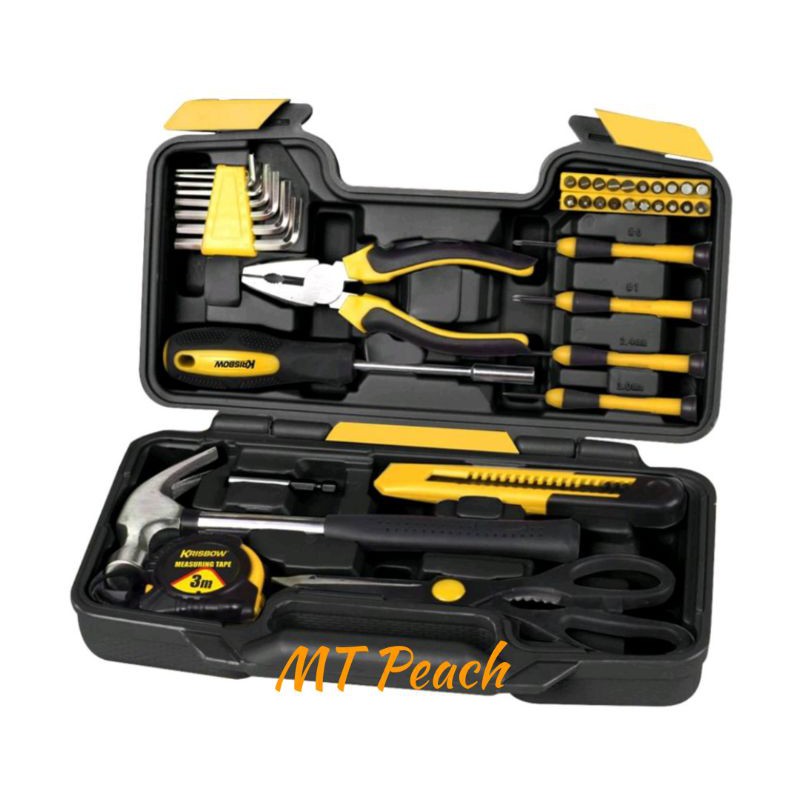 Jual KRISBOW TOOL SET PERKAKAS MEKANIK 39 PCS PERALATAN MEKANIK TOOL