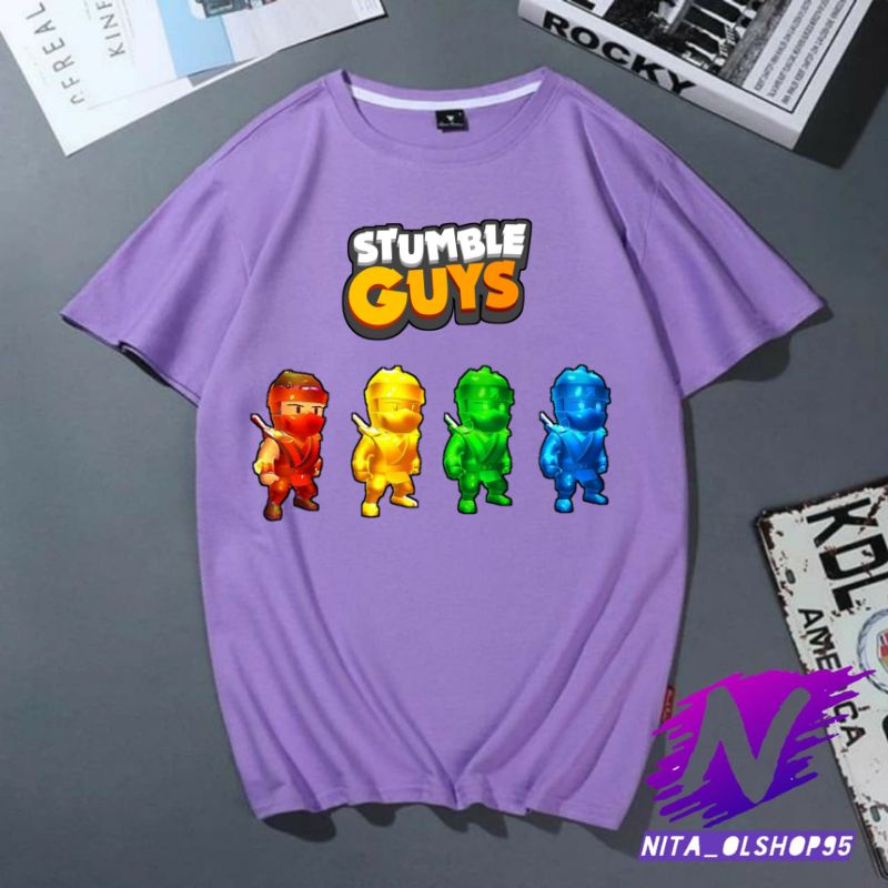 baju anak kaos anak stumble guys ninja 4 epic