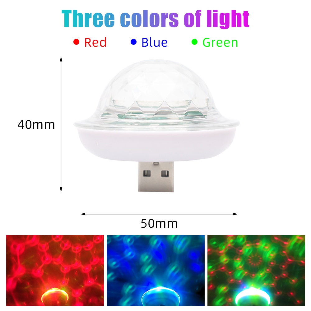 Lampu Atmosfir Usb Warna-Warni Ukuran 4x5cm Untuk Pesta Dansa / Bar / Ktv / Karaoke / Pernikahan / Natal