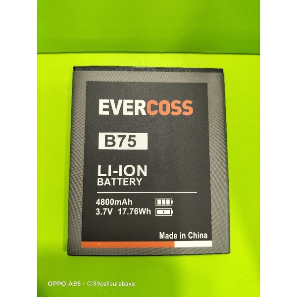 Baterai battery batrai batre Evercoss B75 original