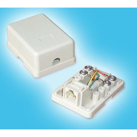 Roset Telepon Single (Lubang 1) Terminal Telpon 1 Lubang Rj-11 ( Rj11