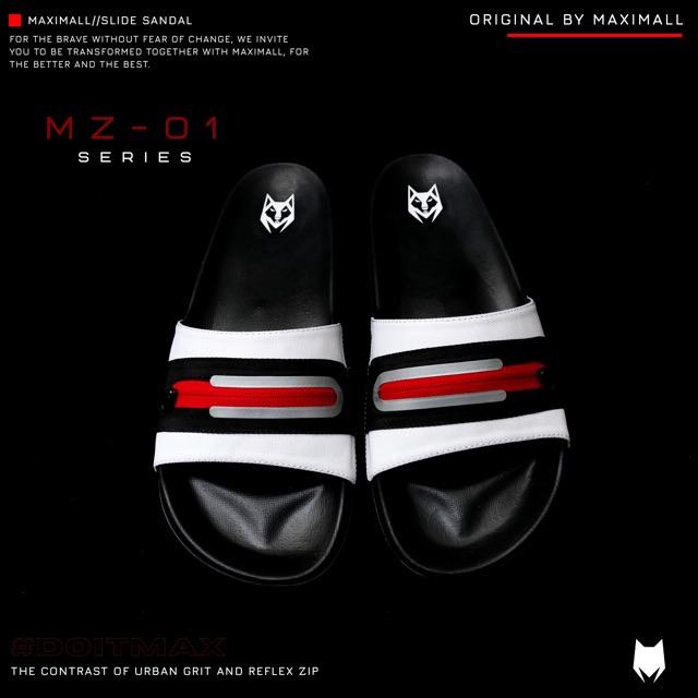 Sandal Pria Maximall MZ-01 White/Black
