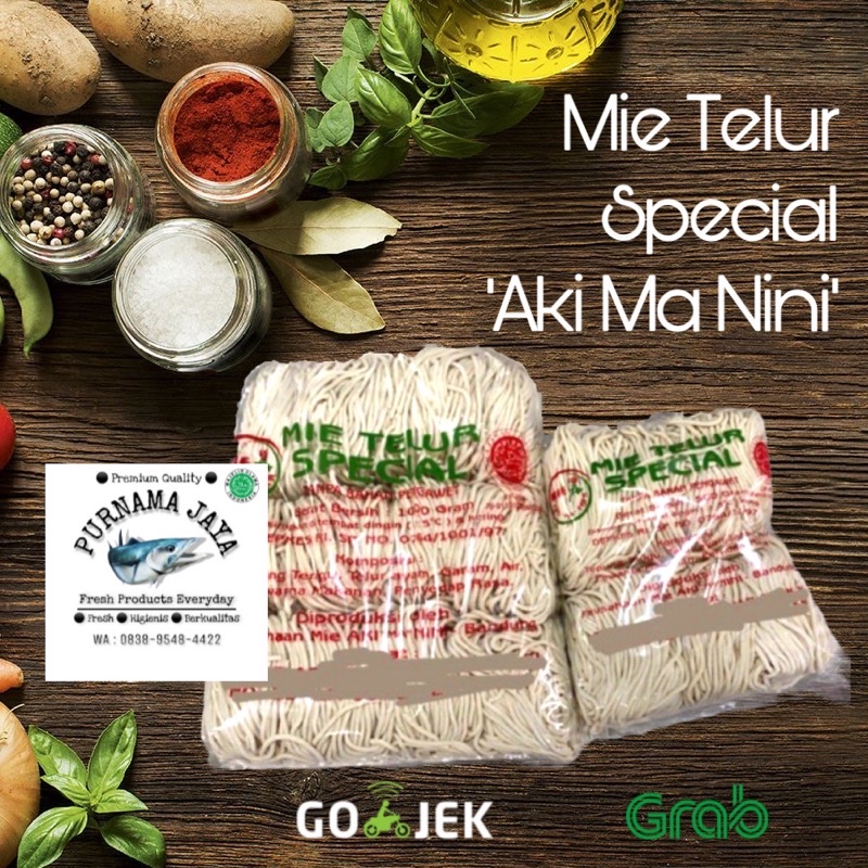 

Mie Telur Special Kuah / Yamien Tanpa Bahan Pengawet Aki Ma Nini
