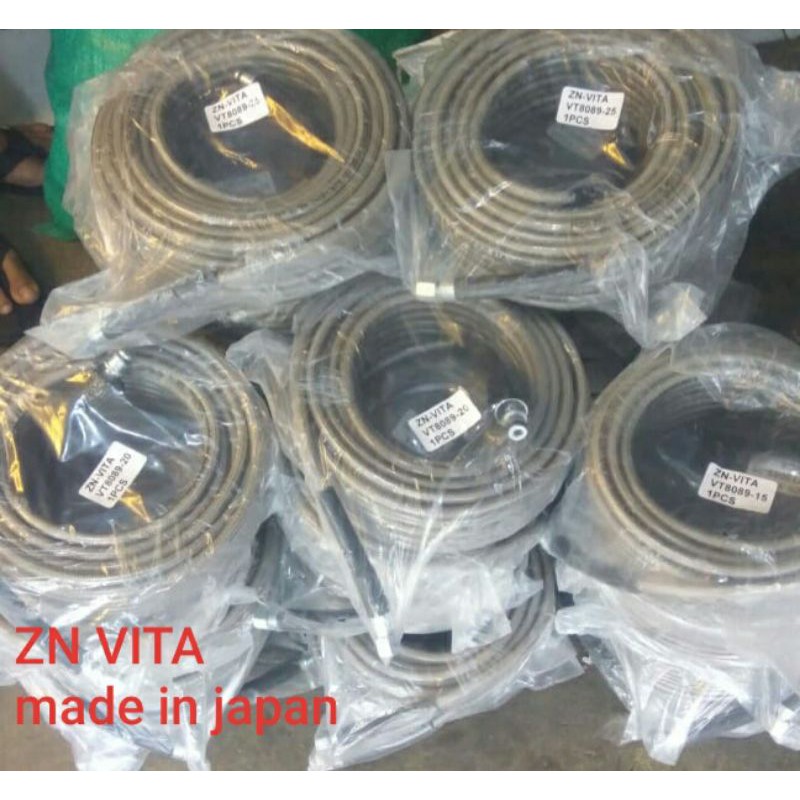 SELANG JET STEAM ZN VITA HIGH PRESSURE KWALITAS TINGGI BAHAN SERAT LENTUR TEKANAN TINGGI 10 mtr