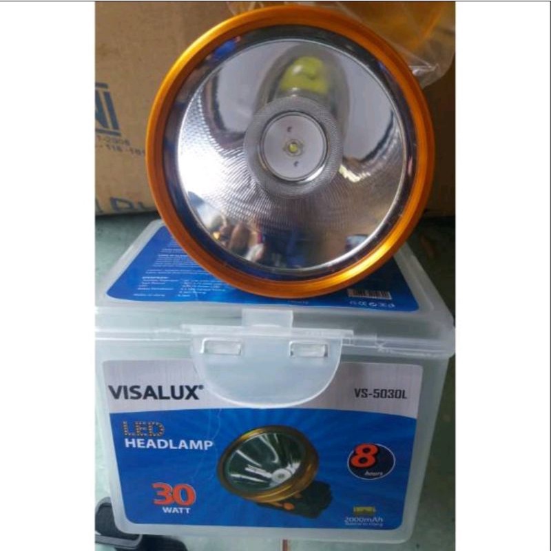 Senter Kepala 30 Watt VISALUX 4030L / LED HEAD LAMP / Tahan 8 Jam