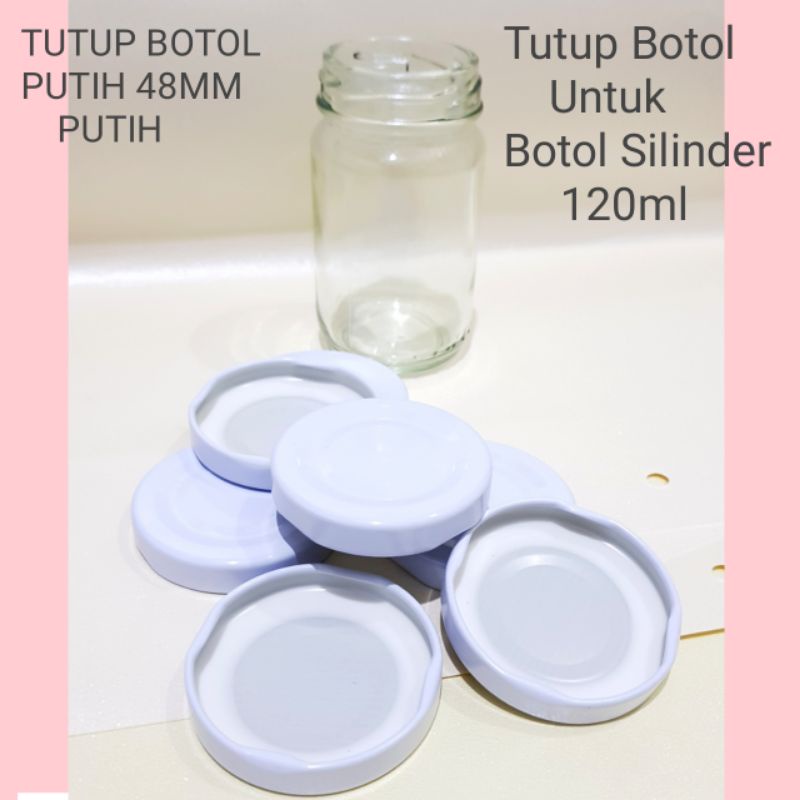 GROSIR   BOTOL KACA SILINDER 120ML + tutup gold baru HARGA GROSIR / BOTOL KACA 120 ML GROSIRAN KHUSUS GOJEK SY70190