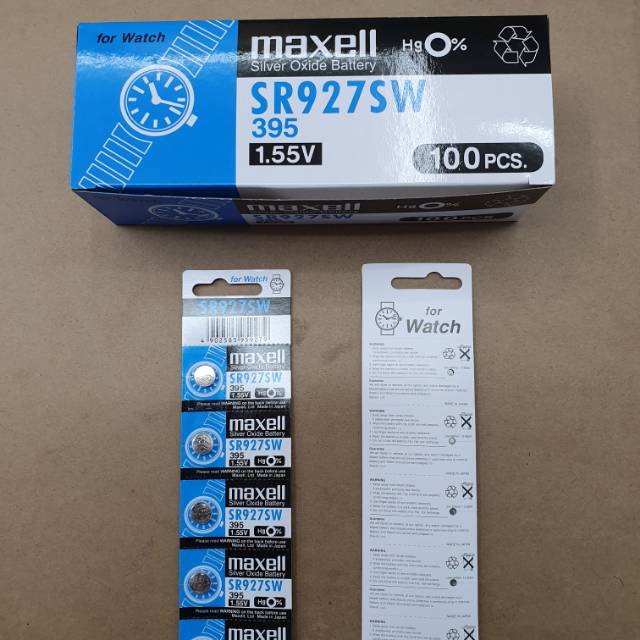 Maxell SR927SW 1.55V Original Baterai