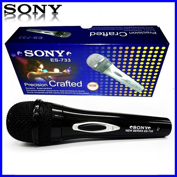 Microphone - Micropon Kabel sony es-733 -hitam-suara mantap