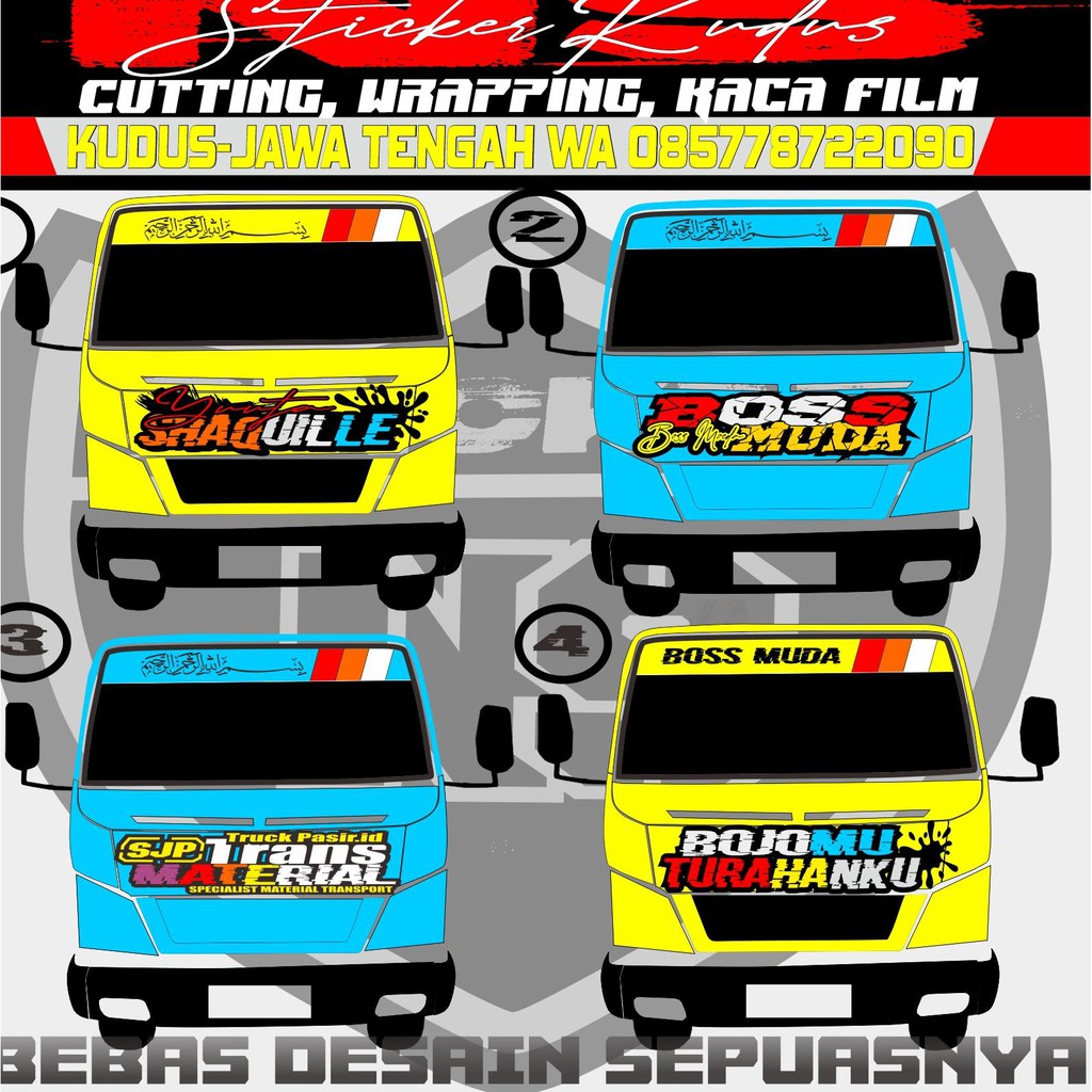 PROMO CUTTING STICKER TRUCK CANTER STICKER TRUCK STIKER TRUCK