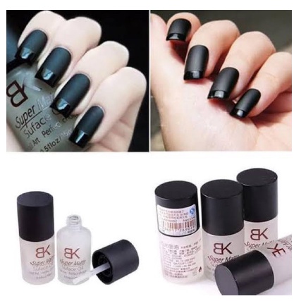 BK super matte nail polish top coat matt mate doff nail polish cat kuku matte matt