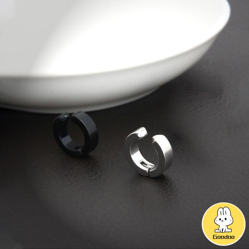 Anting Magnet Tanpa Lubang Telinga Palsu Bahan Titanium Steel -Doo