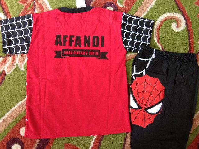  KAOS SETELAN GAMBAR SPIDERMAN BAJU KAOS SETELAN ANAK MOTIF 