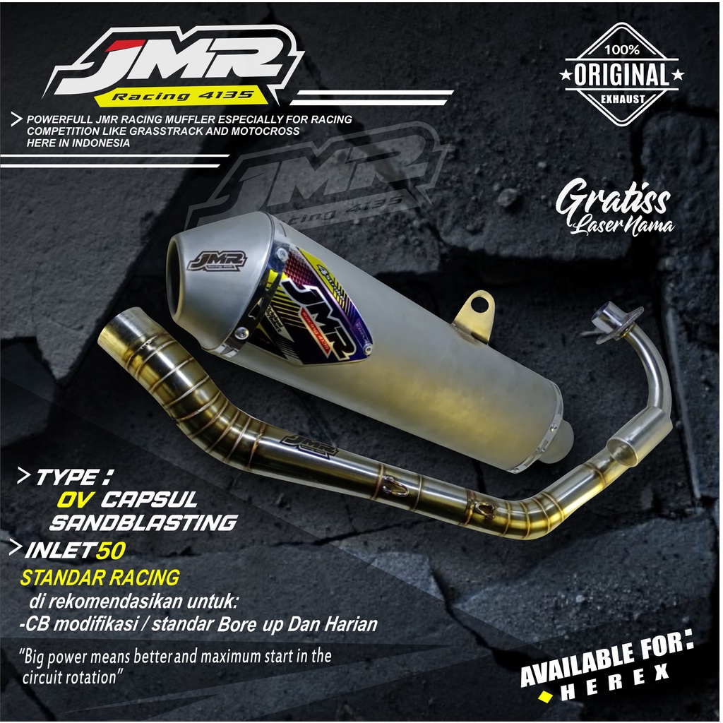Knalpot racing jmr capsul honda tiger/cb