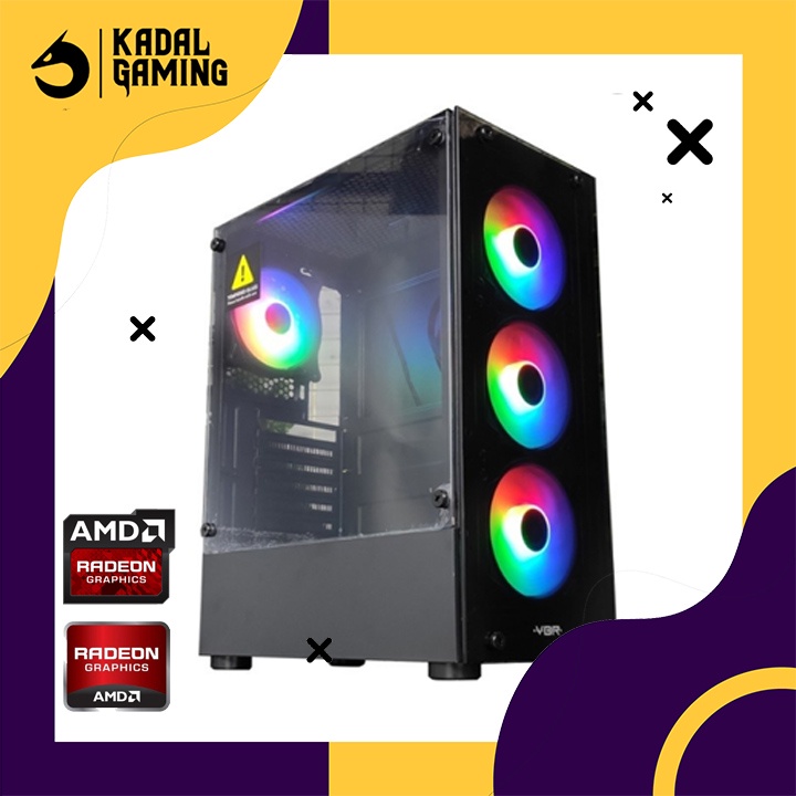 PC GAMING AMD ATHLON 3000G VGA 2GB FULLSET SIAP PAKAI RAKITAN KOMPUTER