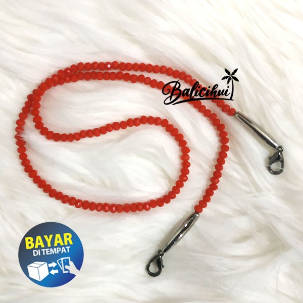 Balicihui Strap Masker Kalung Strap Kristal Masker Tali Masker Gantungan Masker Kalung
