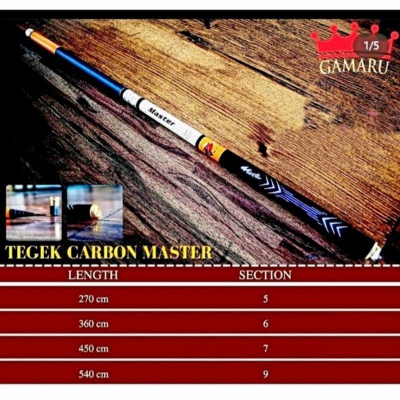 Tegek Joran Cenul Gamaru King Cathfish Master 270 360 450 Carbon Super Ringan Lentur Gambar Logo Ikan Lele Merah