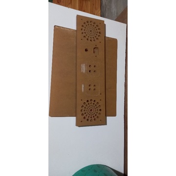panel depan belakang amplifier akrilik