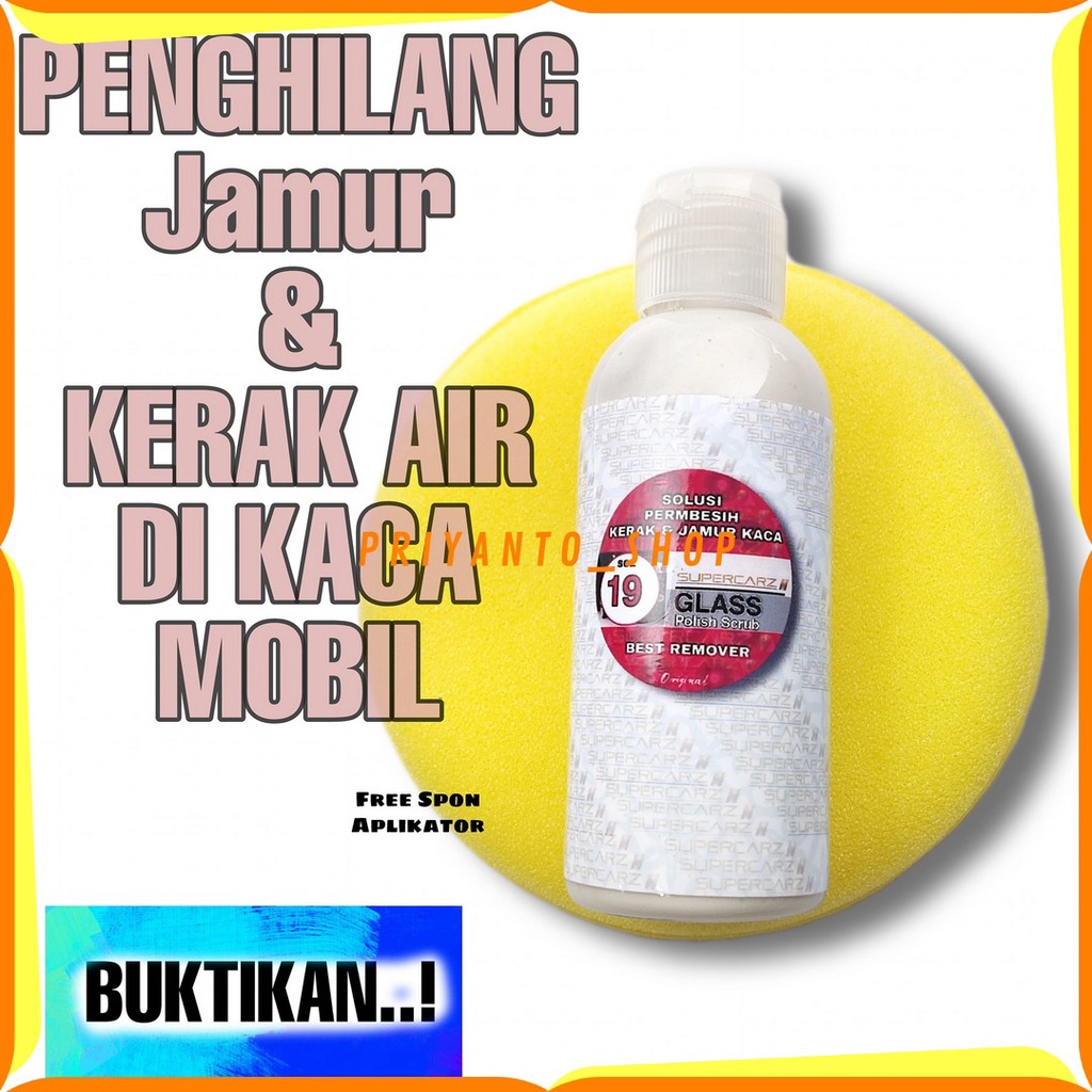 PEMBERSIH JAMUR KERAK DI KACA MOBIL GLASS POLISHING ULTRA GOLD TERBAIK